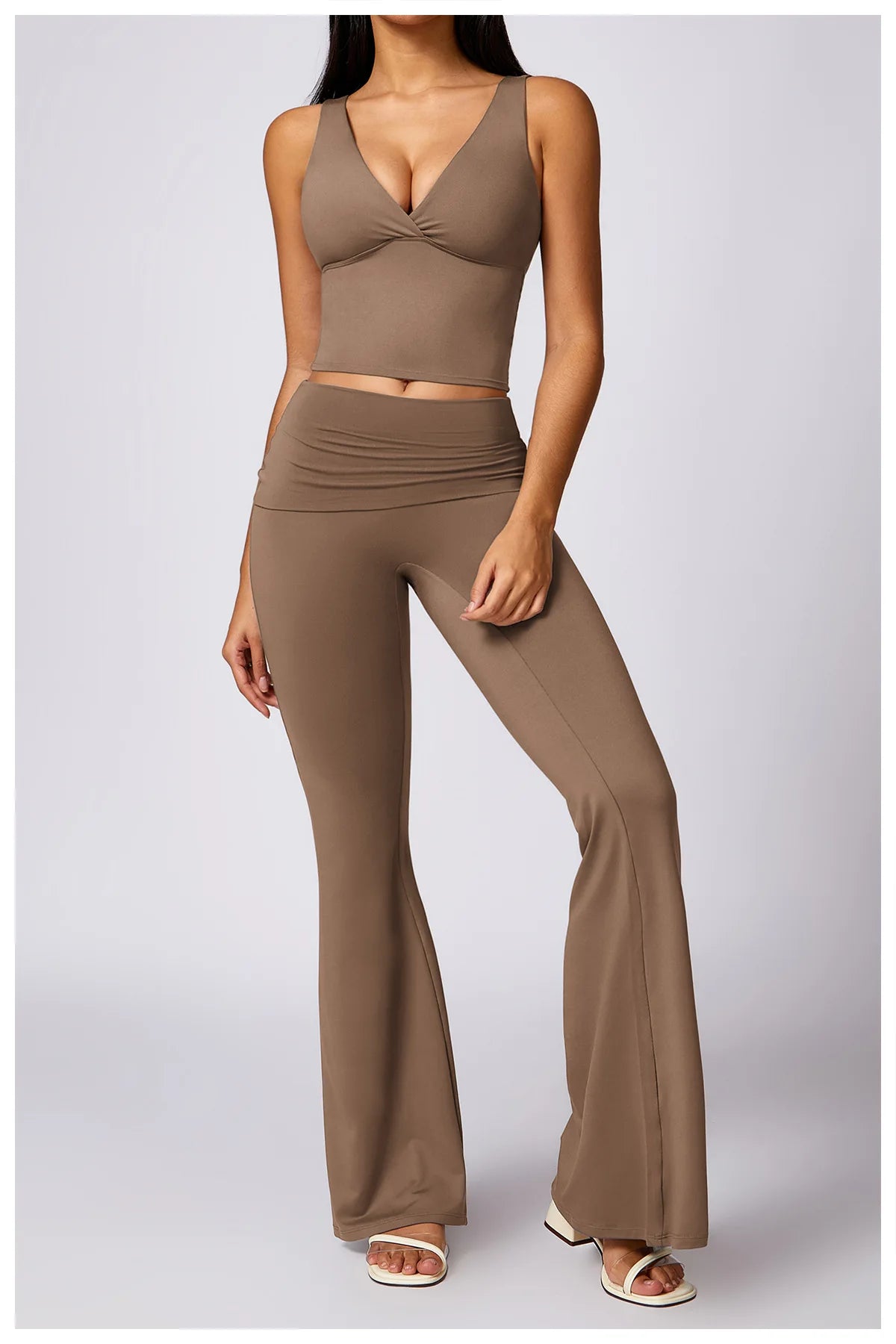 Zori™ Two Piece V Neck LoungeWear Set