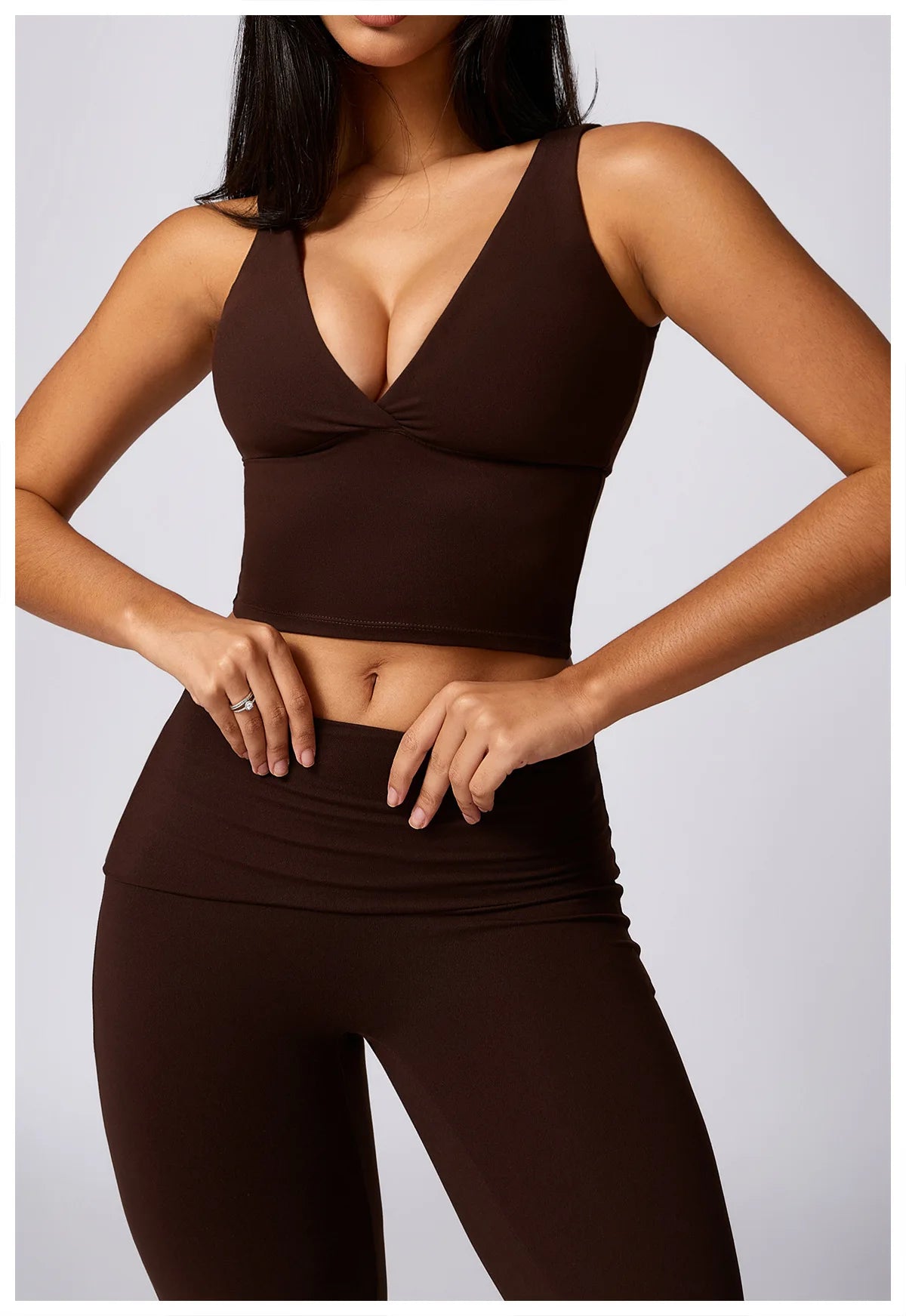 Zori™ Two Piece V Neck LoungeWear Set